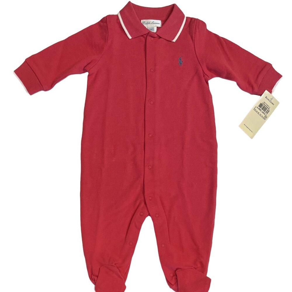 Ralph Lauren - NWT 3mo baby boy's cotton classic polo coverall